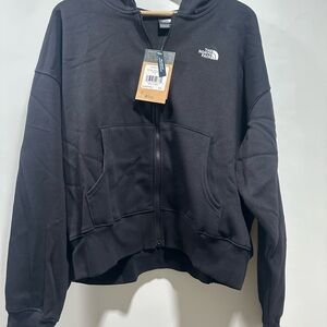 The North Face Gray and Black Full-Zip Jacket